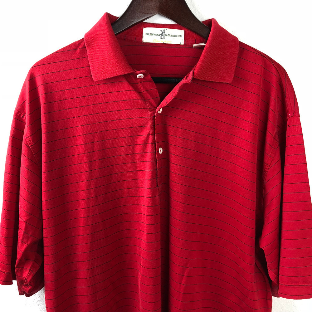 Fairway  Greene Mens Polo Red Xl